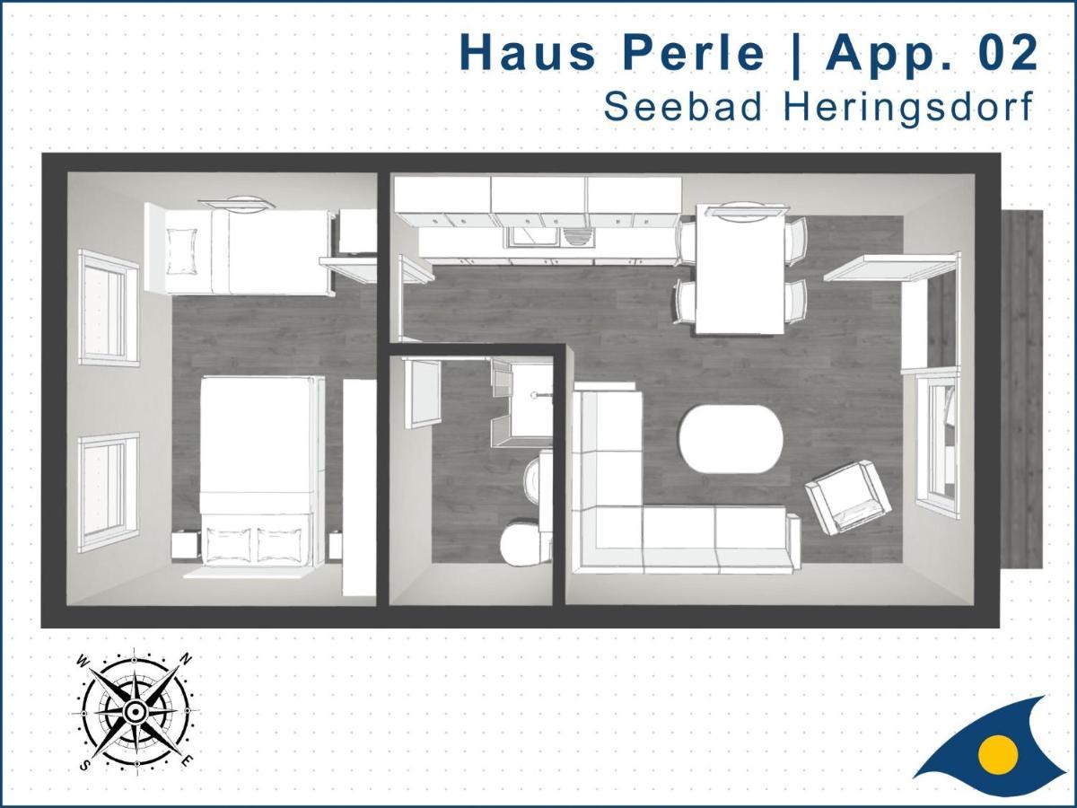 Апартаменти Haus Perle Whg 02 Герінгсдорф Екстер'єр фото